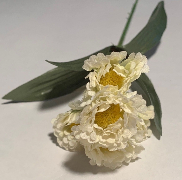 Stoffblümchen Bellies weiss